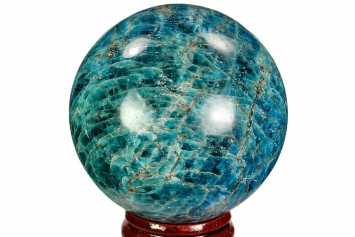 Bright Blue Apatite Sphere - Madagascar #83085